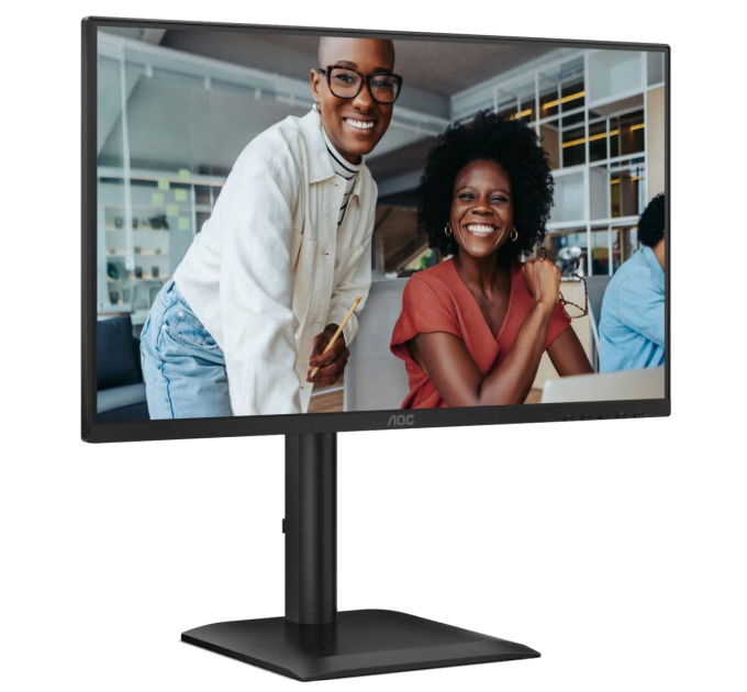 AOC Монiтор TFT AOC 23.8" 24E4CV IPS FHD 120Hz HDMI DP USB-C RJ-45 Pivot USB MM Black