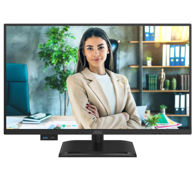 AOC Монiтор TFT AOC 23.8" 24P4CV PS FHD 120Hz HDMI DP USB-C RJ-45 Pivot USB MM Black