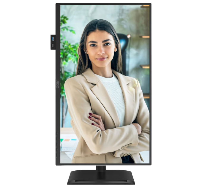 AOC Монiтор TFT AOC 23.8" 24P4U IPS FHD 120Hz VGA HDMI DP Pivot USB MM Black