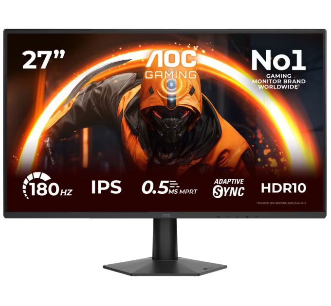 AOC Монiтор TFT AOC 27" 27G50F IPS FHD 180Hz(OC) HDMI DP Black