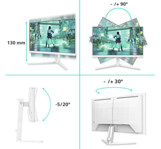 Монітор  Philips 24M2N3201P/00 White