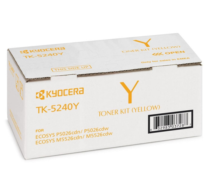 Kyocera Лазерний картридж Kyocera TK-5240Y Yellow 3K (1T02R7ANL0)