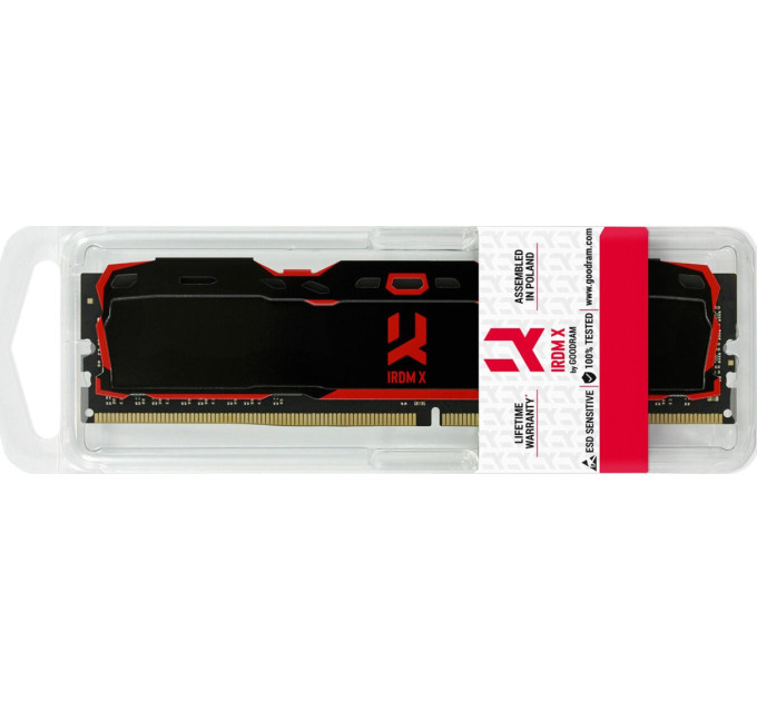 Модуль пам`яті DDR4 16GB/3200 Goodram Iridium X Black (IR-X3200D464L16SA/16G)