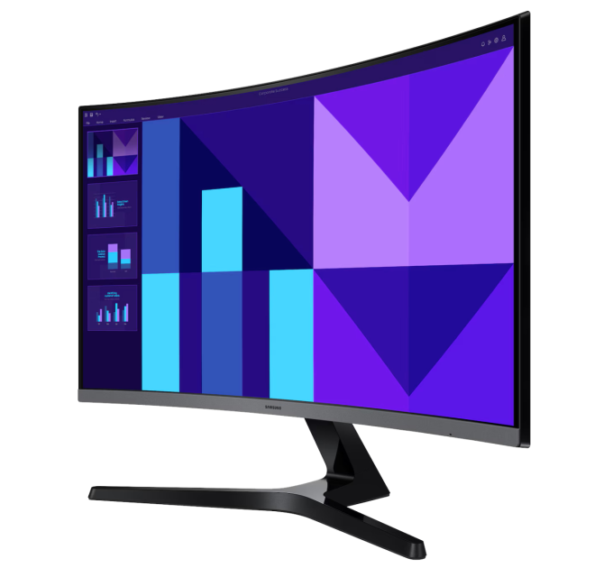 Samsung Монiтор Samsung 27" Essential S3 S27D390G (LS27D390GAIXUA) VA Black Curved 100Hz