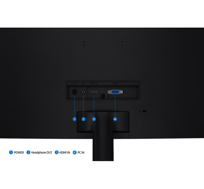 Samsung Монiтор Samsung 27" Essential S3 S27D390G (LS27D390GAIXUA) VA Black Curved 100Hz