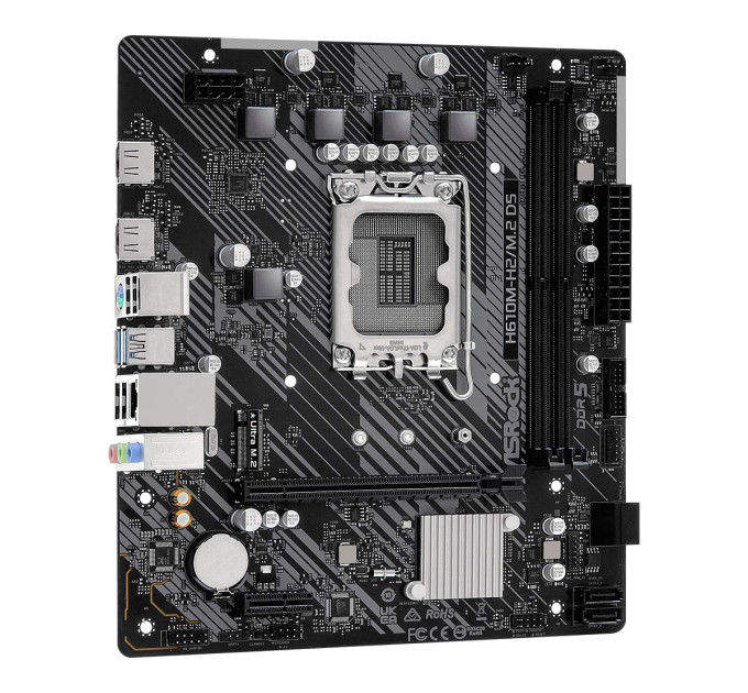 ASRock Материнська плата ASRock H610M-H2/M.2 D5 Socket 1700