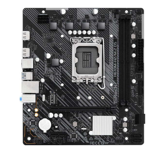 ASRock Материнська плата ASRock H610M-H2/M.2 D5 Socket 1700