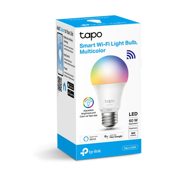Лампа розумна TP-Link Tapo L530E 8.7W 2500К-6500К E27