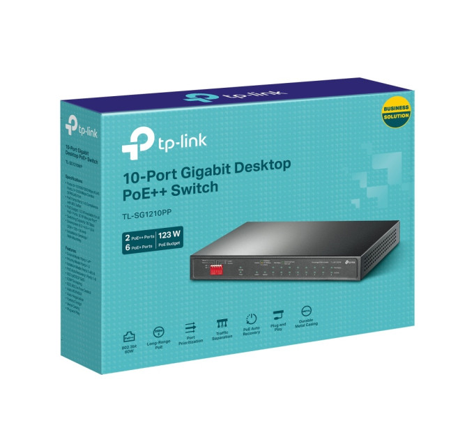 Комутатор TP-Link TL-SG1210PP