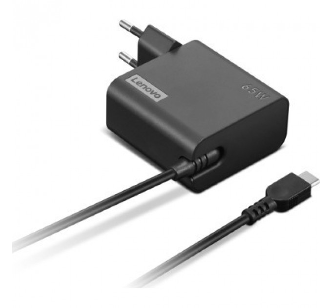 Блок живлення до ноутбуку Lenovo 65W, USB Type-С, wall mount (4X21L54610)