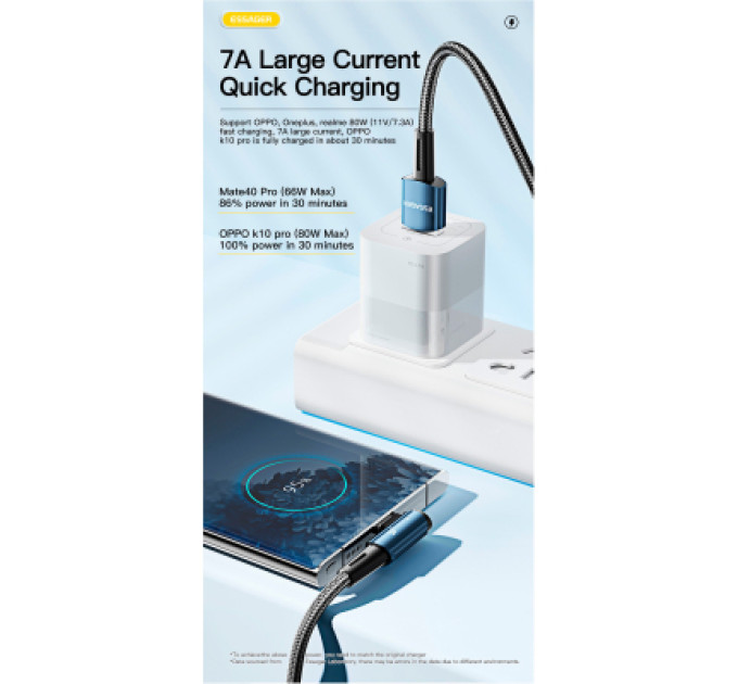 Essager Дата кабель USB 2.0 AM to USB-C 1.0m 100W black Essager (EXCWT7A-CG01-P)