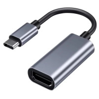 Перехідник USB-C to HDMI F USB 3.0 4K60Hz dark gray Dynamode (DM-AD-USB-C-HDMI)