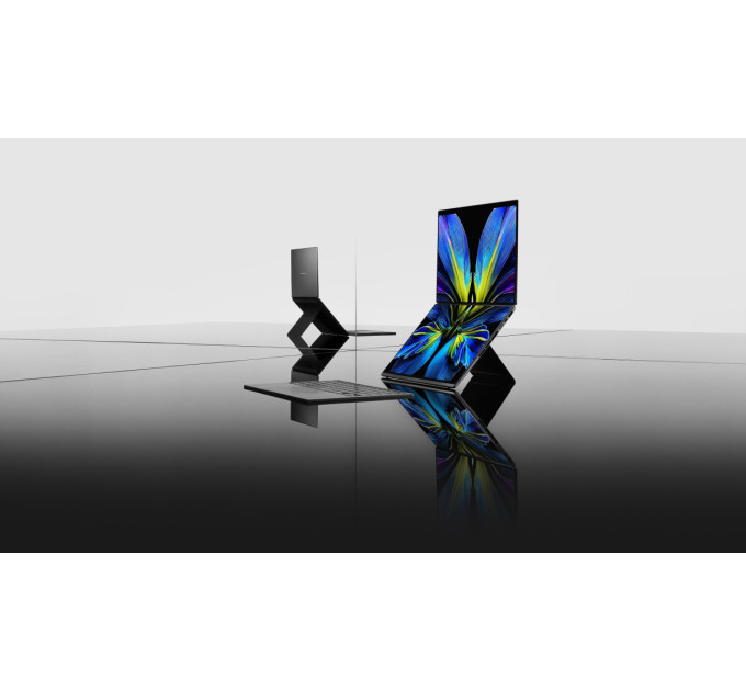Ноутбук ASUS Zenbook Duo UX8407AA-SN604W 14" 3K Touch OLED, Intel Ultra X9 378H, 32GB, F2TB, UMA, Win11P, Сірий