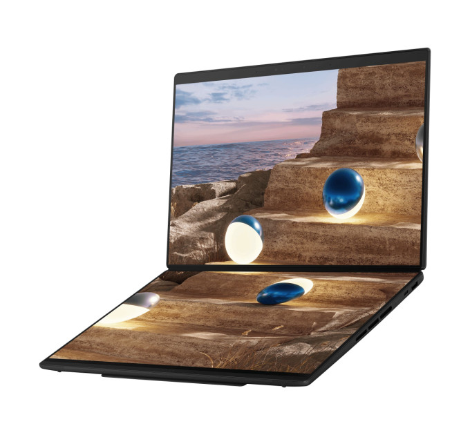 Ноутбук ASUS Zenbook Duo UX8407AA-SN604W 14" 3K Touch OLED, Intel Ultra X9 378H, 32GB, F2TB, UMA, Win11P, Сірий