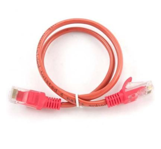 Cablexpert Патч корд Cablexpert PP12-0.25M/R, UTP, категорія. 5E, литий,  50u" штекер із фіксатором, 0.25 м, червоний