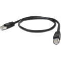 Cablexpert Патч корд Cablexpert PP22-0.5M/BK, FTP, литий,  50u" штекер із фіксатором, 0.5 м, чорний