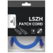 Cablexpert Патч корд Cablexpert PP6A-LSZHCU-B-0.5M, S/STP, литий, 50u" штекер із фіксатором, 0.5 м, синій