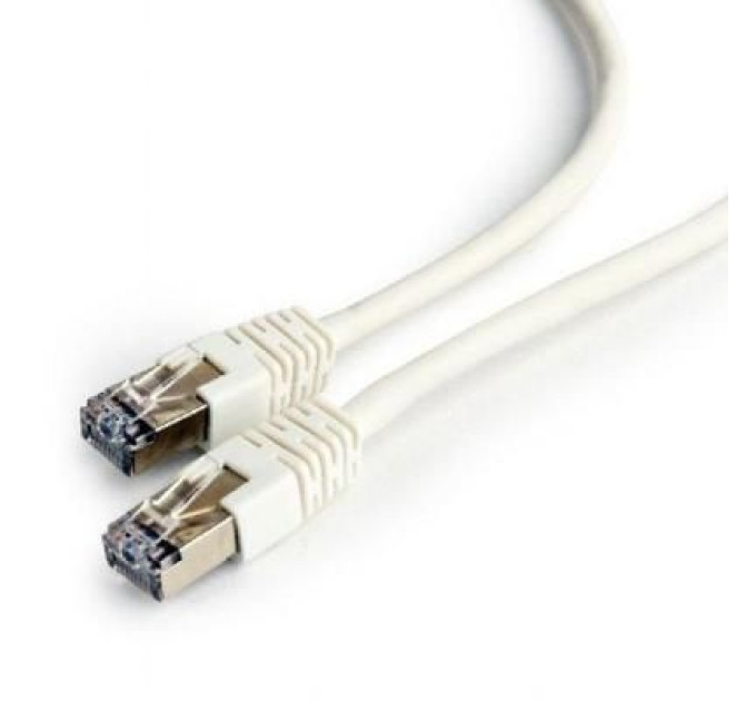 Cablexpert Патч корд Cablexpert PP6-0.25M/W, FTP, категорія. 6, литий,  50u" штекер із фіксатором, 0.25 м, білий