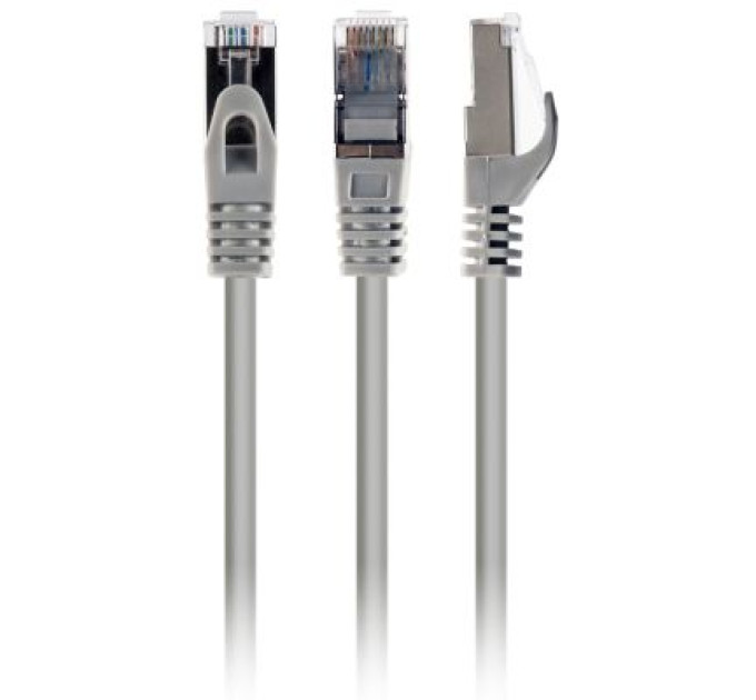 Cablexpert Патч корд Cablexpert PP6A-LSZHCU-10M, S/STP, литий, 50u" штекер із фіксатором, 10.0 м, сірий