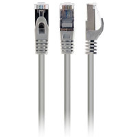 Патч корд Cablexpert PP6A-LSZHCU-20M, S/STP, литий, 50u" штекер із фіксатором, 20.0 м, сірий