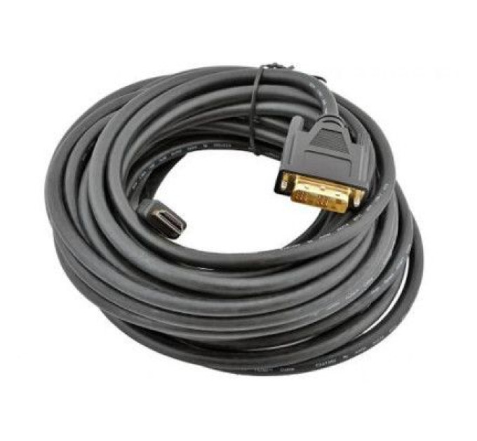 Cablexpert Кабель Cablexpert CC-HDMI-DVI-15, HDMI тато/DVI тато, позолочені коннектори, 4.5 м