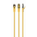 Cablexpert Патч корд Cablexpert PP6A-LSZHCU-Y-10M, S/STP, литий, 50u" штекер із фіксатором, 10 м, жовтий