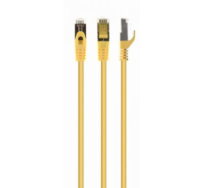 Cablexpert Патч корд Cablexpert PP6A-LSZHCU-Y-10M, S/STP, литий, 50u" штекер із фіксатором, 10 м, жовтий