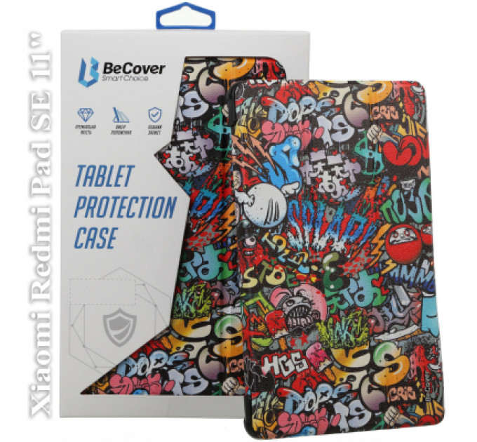 Чохол до планшета BeCover Smart Case Xiaomi Redmi Pad SE11" Graffiti (709869)