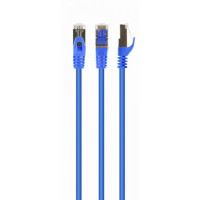 Патч корд Cablexpert PP6A-LSZHCU-B-10M, S/STP, литий, 50u" штекер із фіксатором, 10 м, синій