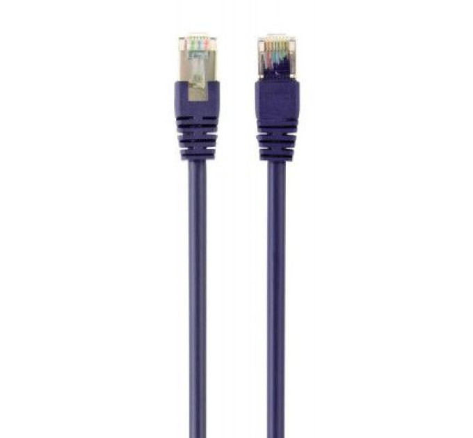 Cablexpert Патч корд Cablexpert PP6-5M/V, FTP, категорія. 6, литий,  50u" штекер із фіксатором, 5 м, фіолетовий