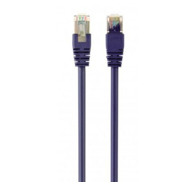 Cablexpert Патч корд Cablexpert PP6-0.5M/V, FTP, категорія. 6, литий,  50u" штекер із фіксатором, 0.5 м, фіолетовий
