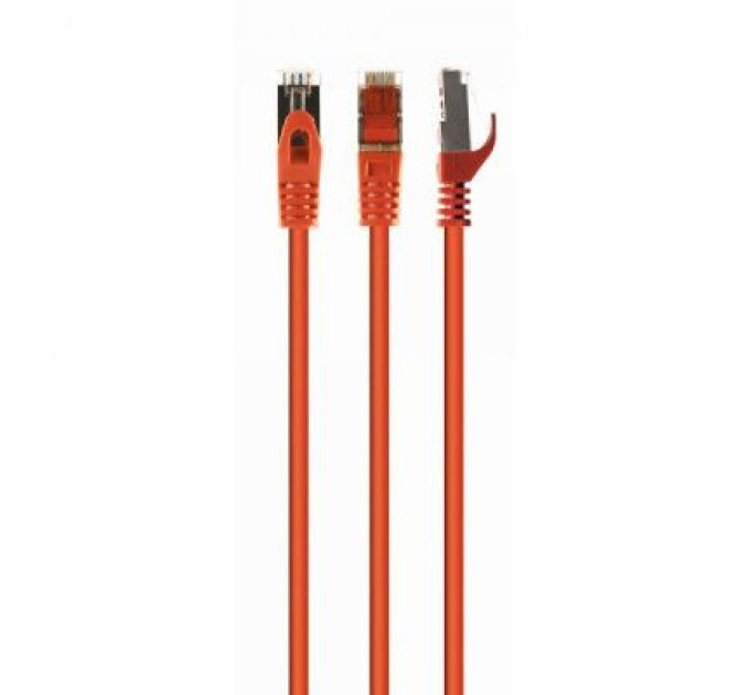 Cablexpert Патч корд Cablexpert PP6A-LSZHCU-O-2M, S/STP, литий, 50u" штекер із фіксатором, 2 м, помаранчевий