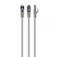Патч корд Cablexpert PP6A-LSZHCU-45M, S/STP, литий, 50u" штекер із фіксатором, 45.0 м, сірий