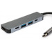 Vinga Концентратор Vinga Type-C to 4K HDMI+2*USB3.0+PD+USB-C 3.1 Gen1 aluminum (VCPHTC5AL)