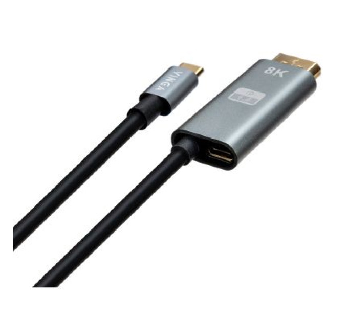Vinga Кабель мультимедійний USB-C to DisplayPort 1.5m v1.4 8K60Hz PD 100W port Vinga (VCPVCCD1415PD)