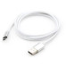 Vinga Дата кабель USB 2.0 AM to Micro 5P 1m LED silver Vinga (VCPDCMLED1S)