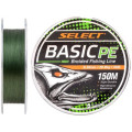 Select Шнур Select Basic PE 150m Dark Green 0.26mm 45lb/20.8kg (1870.18.74)