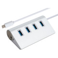Vinga Концентратор Vinga Type-C to 4*USB3.0 1.0m cable aluminium (VCPHCU304)