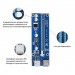 Dynamode Райзер PCI-E x1 to 16x 60cm USB 3.0 Cable SATA to 6Pin Power v.006C Dynamode (RX-riser-006c 6 pin)