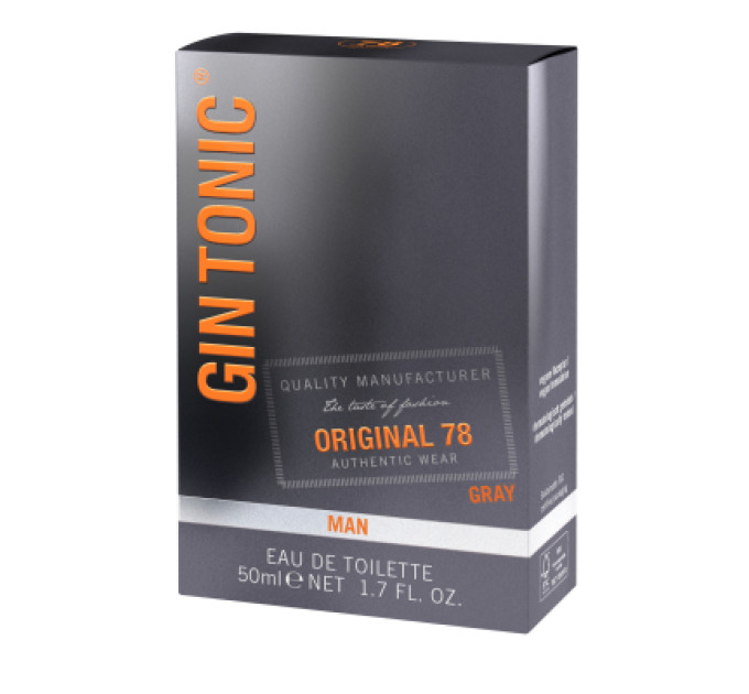 Gin Tonic Туалетна вода Gin Tonic Original 78 Gray 50 мл (4051395582172)