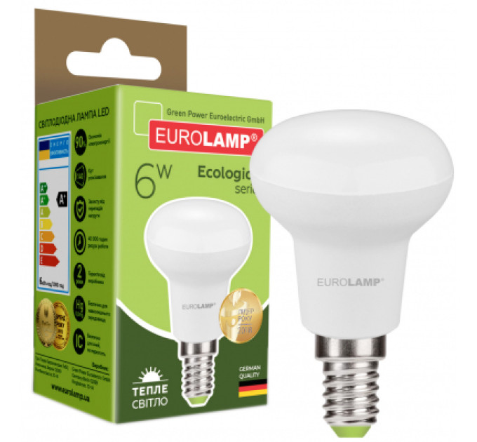 Eurolamp Лампочка Eurolamp LED R50 6W E14 3000K 220V (LED-R50-06142(P))