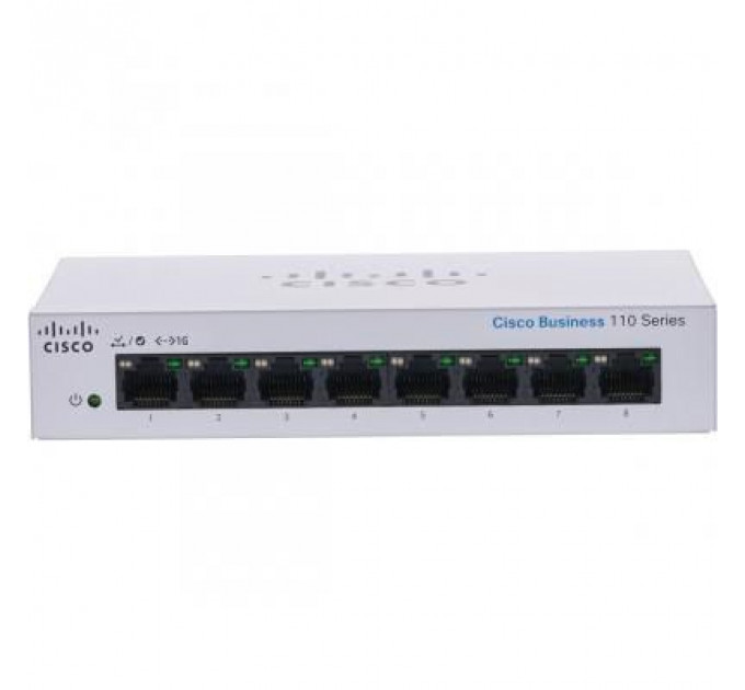 Комутатор мережевий Cisco CBS110-8T-D-EU