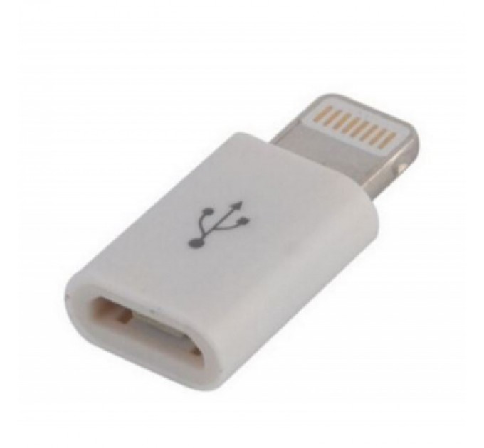 Перехідник Lightning to Micro USB Lapara (LA-Lightning-MicroUSB-adaptor white)