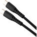 Vinga Дата кабель USB-C to USB-C 1.2m 60W Silicon Black Vinga (VCDCCC2612SB)