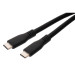 Vinga Дата кабель USB-C to USB-C 1.2m UBS3.2 Gen2 10G 100W Chip Silicon Black Vinga (VCPDCCC31012SB)