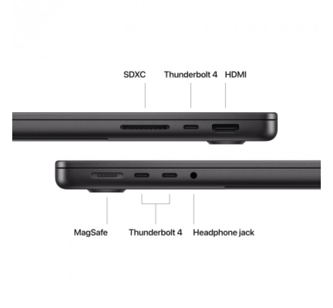 Ноутбук Apple MacBook Pro 14 A2992 M3 Pro Space Black (MRX43UA/A)