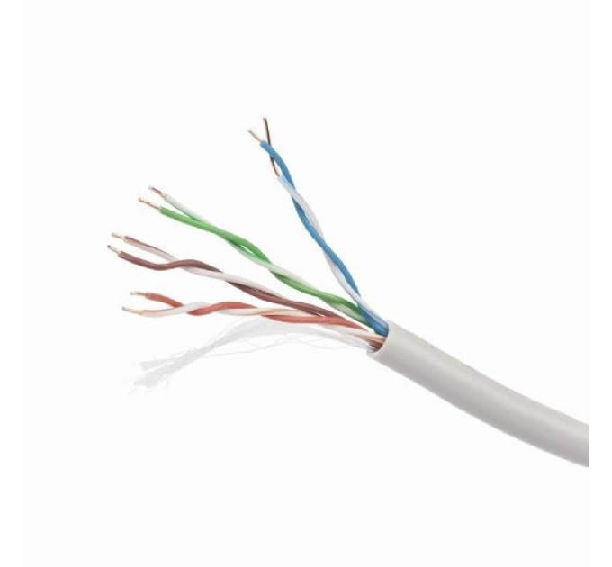 Cablexpert Звита пара,Cablexpert UPC-5004E-SOL, CAT5e, одножильна, алюміній під міддю (CCA з AWG24), неекранована, 305 м