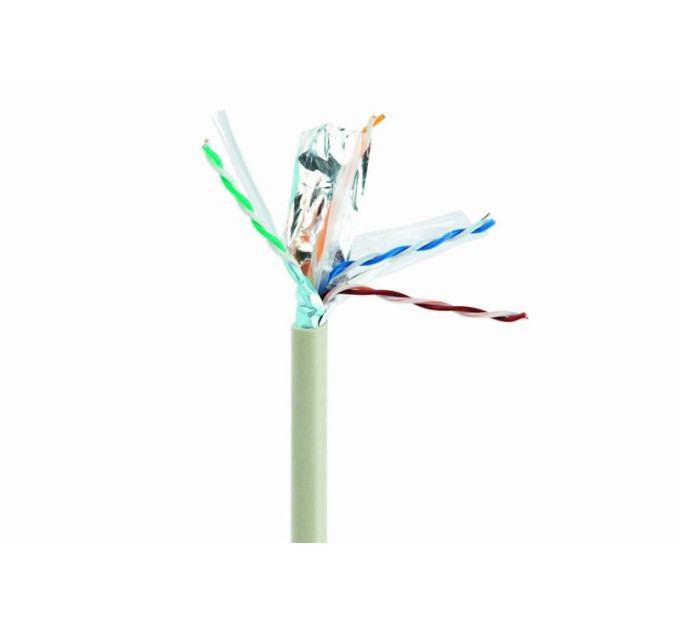 Cablexpert Звита пара,Cablexpert FPC-6004-SO, CAT6, одножильна, міддь (AWG24), екранована фольгою, 305 м