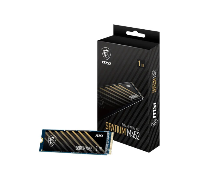 MSI Накопичувач SSD 1TB MSI Spatium M452 M.2 2280 PCIe 4.0 x4 NVMe 3D NAND TLC (S78-440L970-P83)