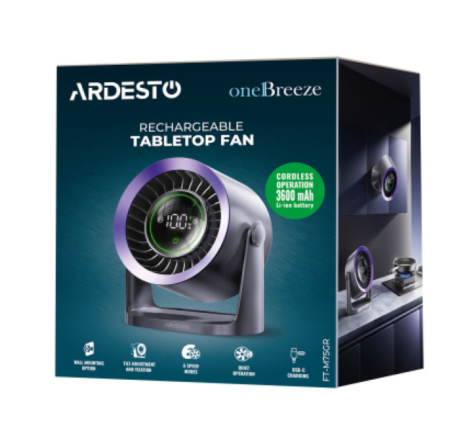 Ardesto Вентилятор ARDESTO FT-M75GR